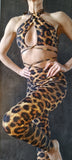 Set Criss Cross and versatile leggings - Leopard