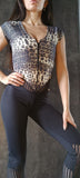 Overall Infinity with Zipper - Animal & Black