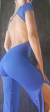 Elegant Overall YOU with cutouts - Blue
