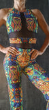 Elegant Jumpsuit Manifesto  - Etno print