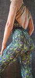 Elegant Jumpsuit Manifesto  - Peacock print