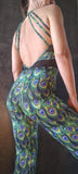 Elegant Jumpsuit Manifesto  - Peacock print