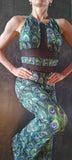 Elegant Jumpsuit Manifesto  - Peacock print