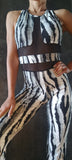 Elegant Jumpsuit Manifesto  - Zebra print
