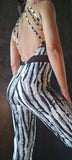 Elegant Jumpsuit Manifesto  - Zebra print