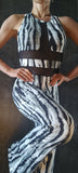 Elegant Jumpsuit Manifesto  - Zebra print