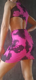 Hot Dress Festinha - Fuchsia print