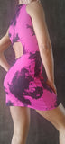 Hot Dress Festinha - Fuchsia print