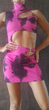 Hot Dress Festinha - Fuchsia print