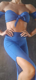 Set Charmosa Bell-trousers split - Blue