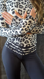 Top Cropped Long sleves - Leopard print