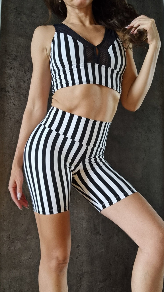 Atomic Shorts Set - Stripes print
