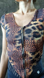 Overall Infinity with Zipper - Animal & Black