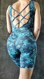Mini overall Pyramid Blue Peacock
