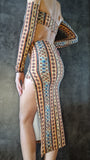 Set Hot Skirt Charmosa Ring - African print