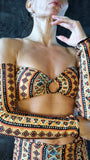 Set Hot Skirt Charmosa Ring - African print
