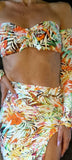 Set Hot Skirt Charmosa - Tropical print