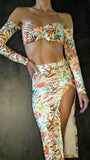 Set Hot Skirt Charmosa - Tropical print