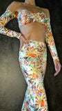 Set Hot Skirt Charmosa - Tropical print
