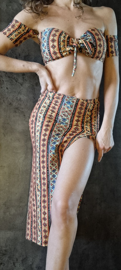 Set Hot Skirt Charmosa - African print