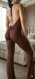 Elegant Jumpsuit Passion - Brown