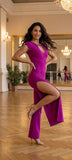Elegant Overall YOU with cutouts - Fuchsia
