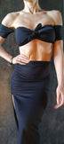 Set High waisted Sexy Skirt Charmosa  - Black