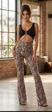 Elegant Jumpsuit Spider - black & snake print