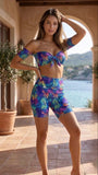 Set Charmosa  shorts - Tropical print