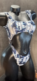 Bikini Style Body  - Navi&white print