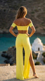 Set Charmosa Bell-trousers split - Yellow