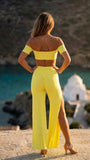 Set Charmosa Bell-trousers split - Yellow