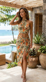 Set Sereia Skirt Beleza - tropical flowers