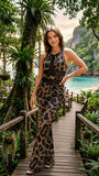 Elegant Jumpsuit Manifesto  - Animal print