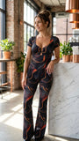 Elegant Overall Glamour - Abstract print