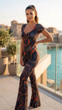 Elegant Overall Glamour - Abstract print