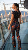 Elegant Overall Glamour - Abstract print