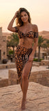Set High waisted Sexy Skirt Charmosa  - Tiger