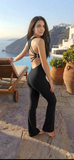 Elegant Overall Sol flare - Black