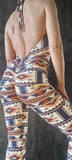 Elegant Jumpsuit Passion - African theme print