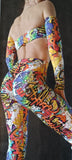 Set Charmosa Bell-trousers - Graphity
