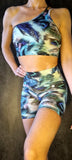 Otimo PushUp Shorts Set - Feathers print