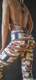 Elegant Jumpsuit Passion - African theme print