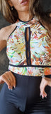 Elegant Overall Goddes - Summer print & black