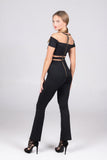 Elegant Black Jumpsuit with Tule