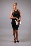 Casual and Hot Black Dress Backless