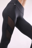 Leggings Supreme with net - Black