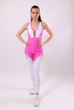 Overall Wish - Pink & White combo